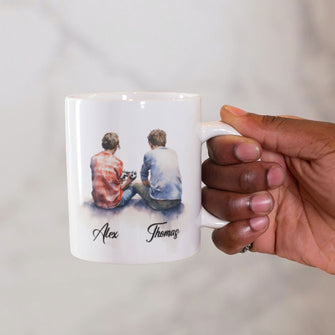 Individuelle Tasse, Keramiktasse, Kaffeetasse mit Namen, ideales Geschenk - Gaming-Freunde