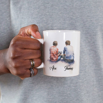 Individuelle Tasse, Keramiktasse, Kaffeetasse mit Namen, ideales Geschenk - Gaming-Freunde