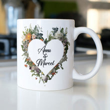 Individuelle Tasse Keramiktasse Kaffeebecher mit Namen ideales Geschenk für Jubiläen, Geburtstage, Verlobungen oder Valentinstag