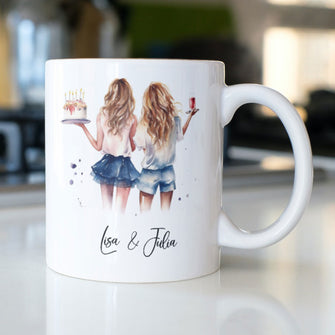 Keramiktasse, Kaffeetasse mit Namen, Geschenk - Personalisierte Geburtstagstasse - Einzigartiges Geschenk für besondere Momente