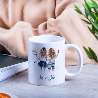 Keramiktasse, Kaffeetasse mit Namen, Geschenk - Personalisierte Geburtstagstasse - Einzigartiges Geschenk für besondere Momente