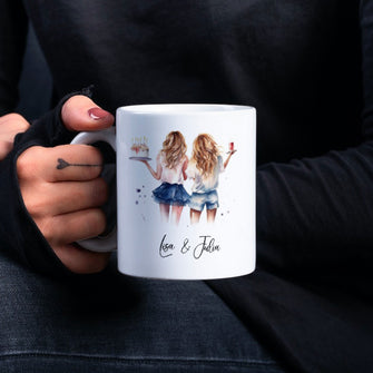 Keramiktasse, Kaffeetasse mit Namen, Geschenk - Personalisierte Geburtstagstasse - Einzigartiges Geschenk für besondere Momente