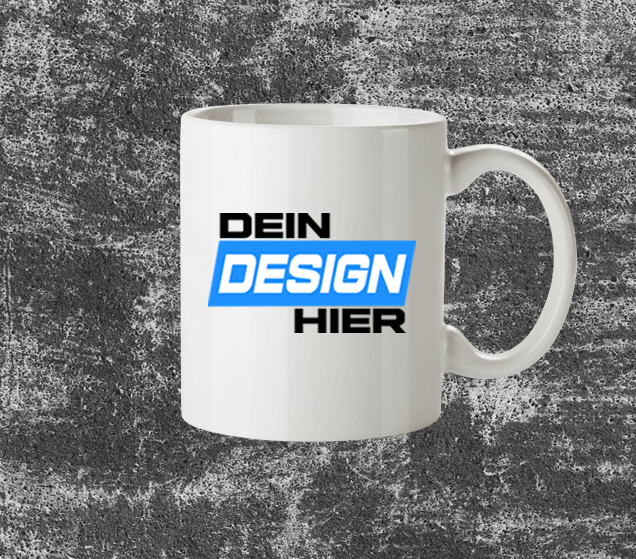 Personalisierte Tasse – perfekt für dein eigenes Design, ideal für kreative Geschenke und Firmenbranding